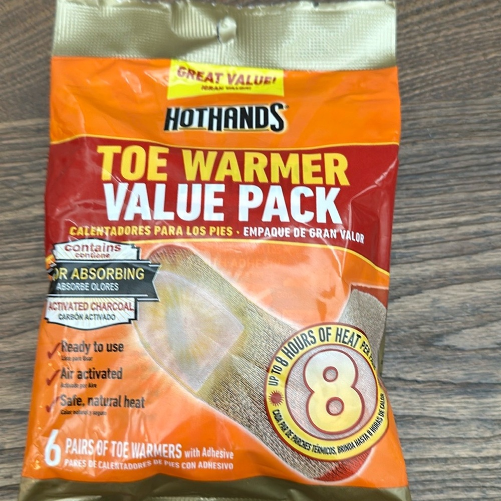 Hot Hands Toe Warmer Value Pack NWT